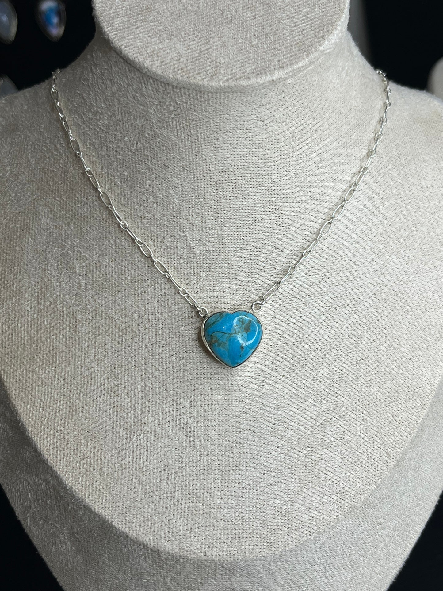 Mojave Turquoise Heart Necklace