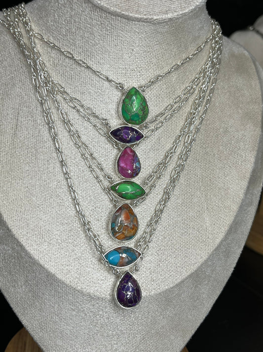 Marquise & Pear Shaped Necklaces