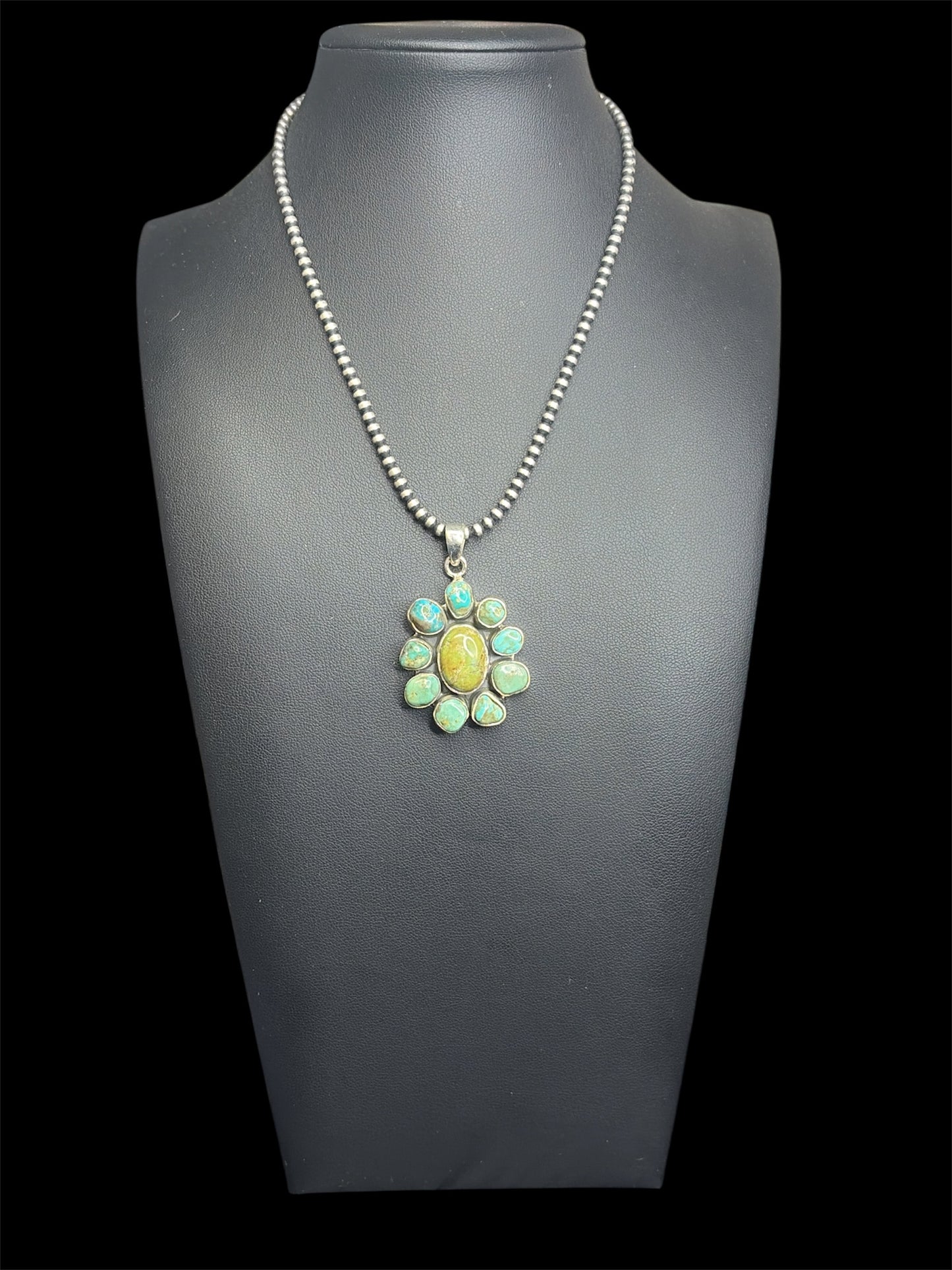 Turquoise Cluster Pendant