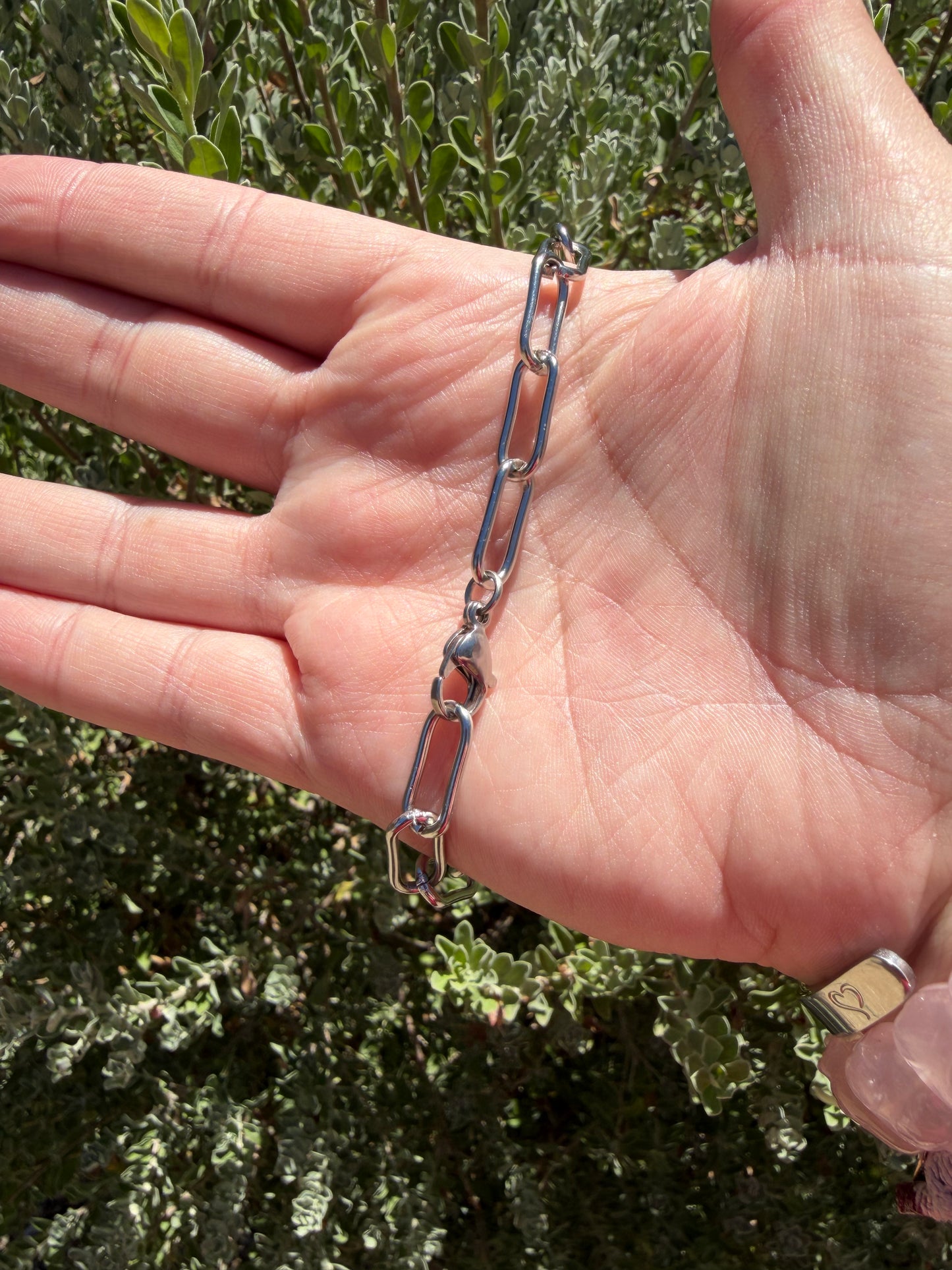 Desert Steel 7mm Paperclip Chain - Bracelet