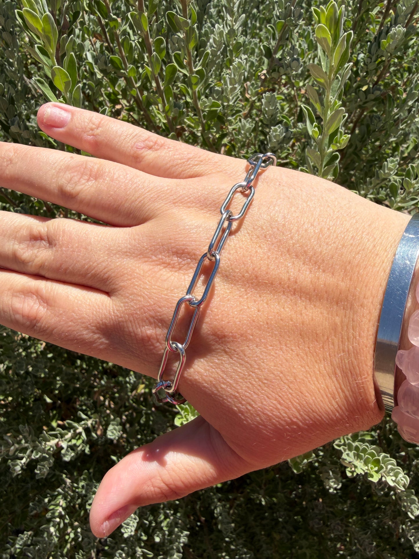 Desert Steel 7mm Paperclip Chain - Bracelet