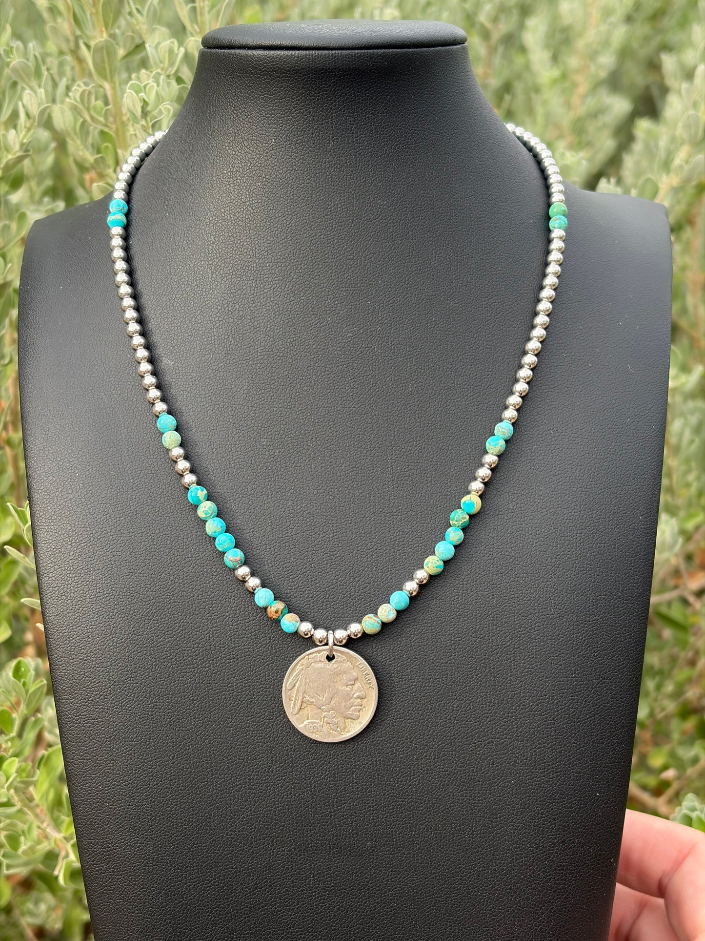 Sediment & Buffalo Nickel Necklace