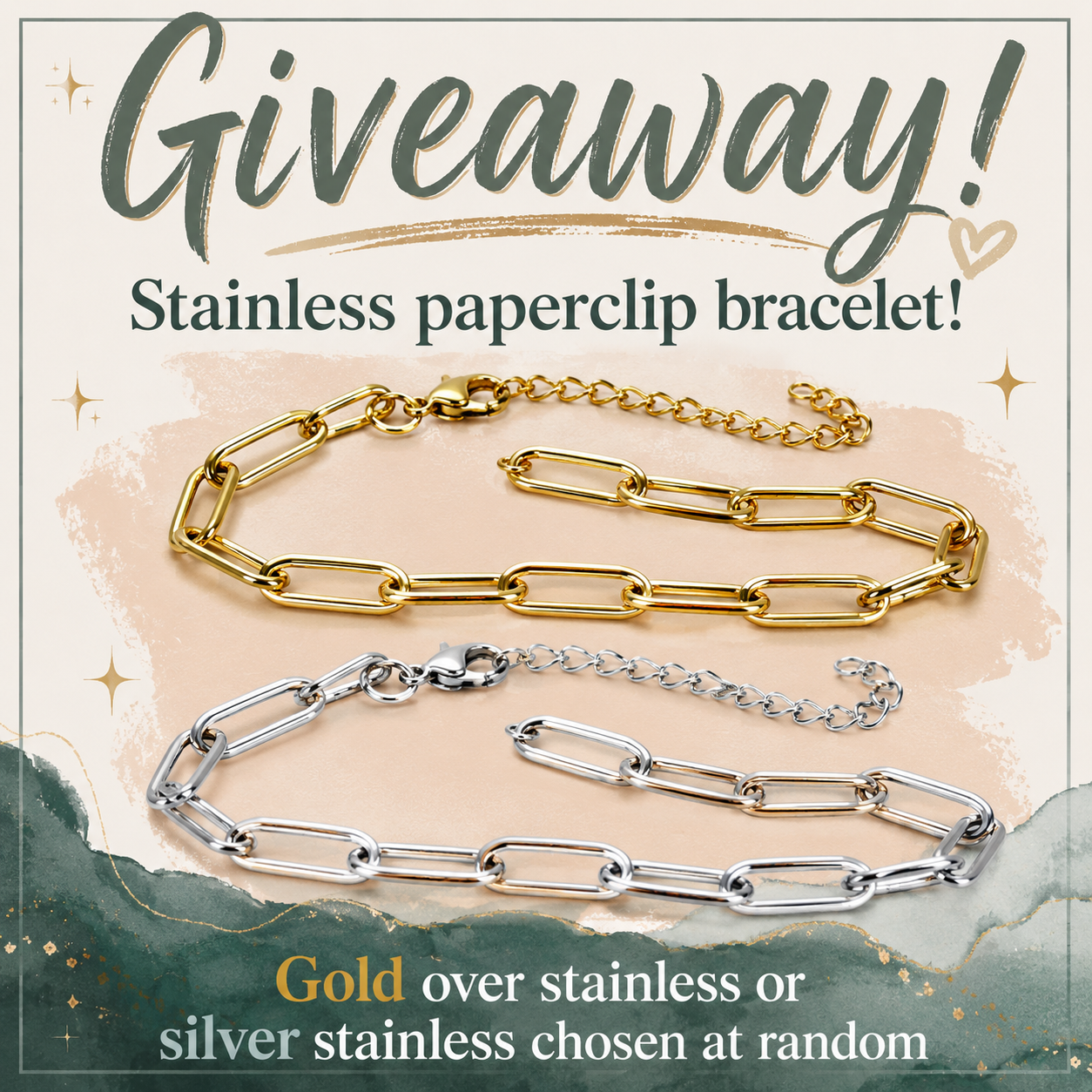 Stainless Steel Paperclip Bracelet