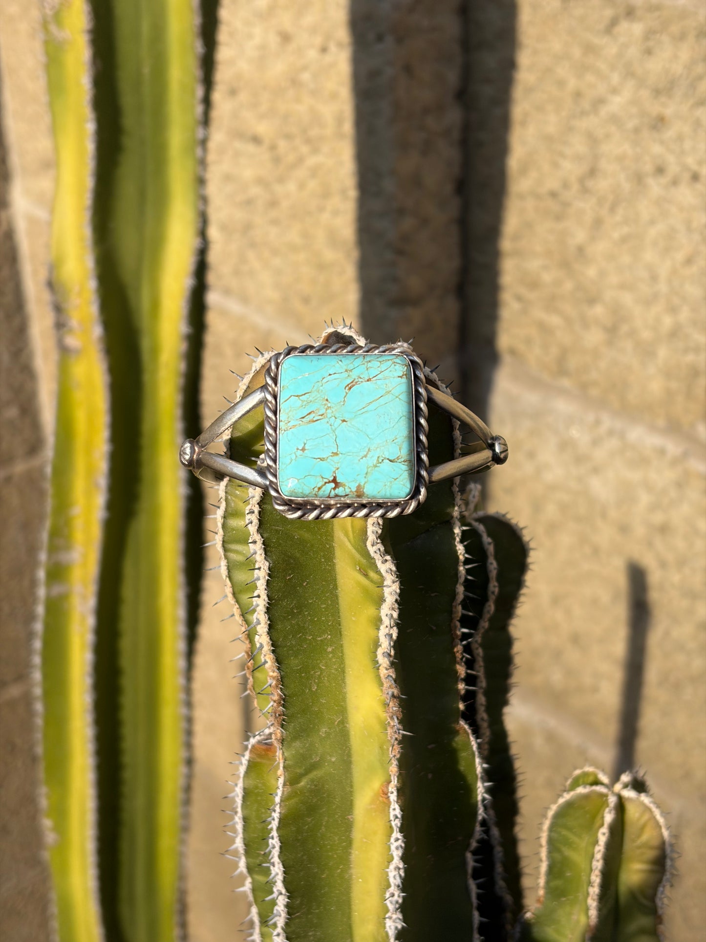 Navajo - Augustine Largo Number 8 Turquoise Cuff Bracelet