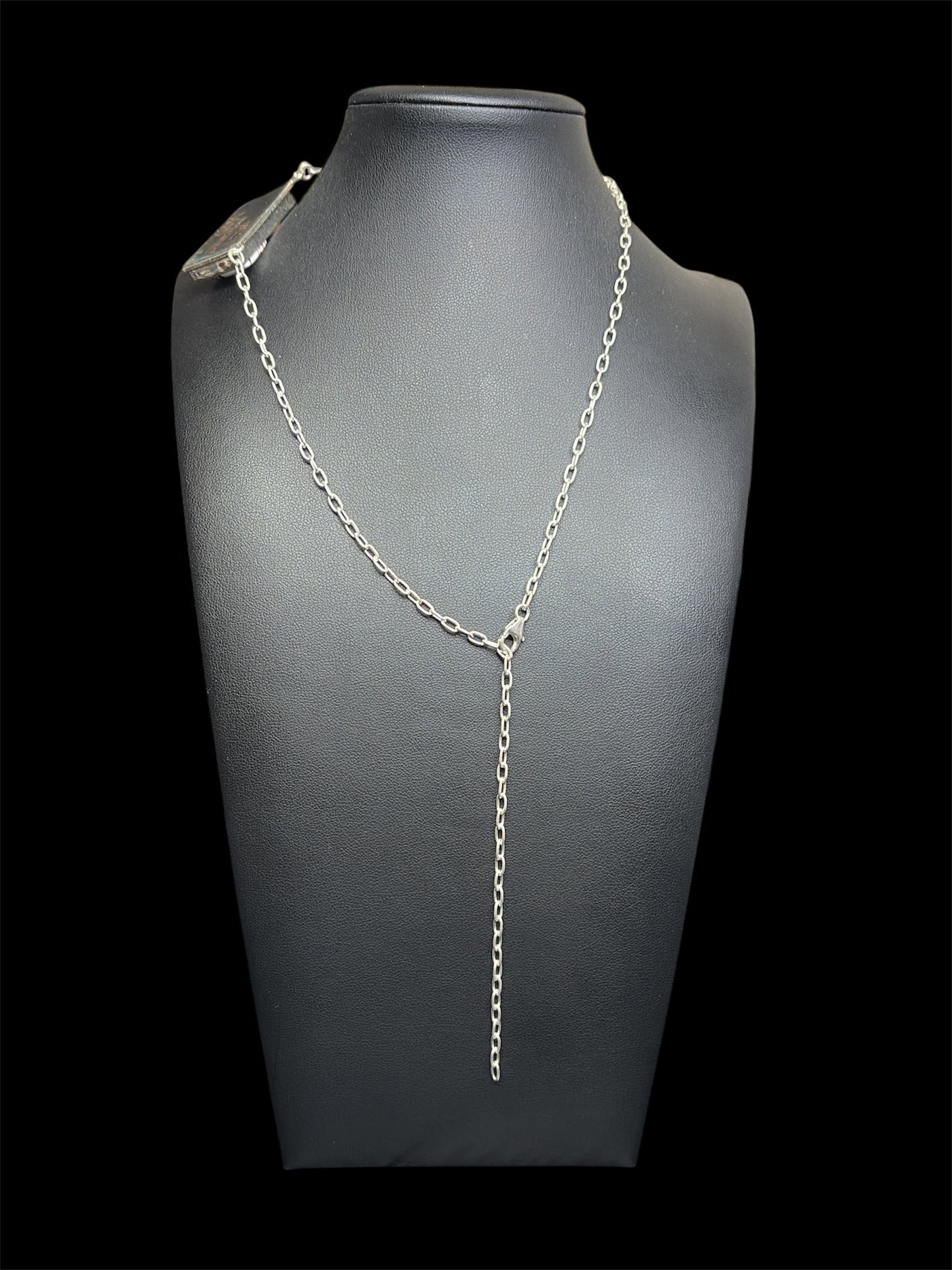 Multi-Stone Cobblestone Bar Necklace