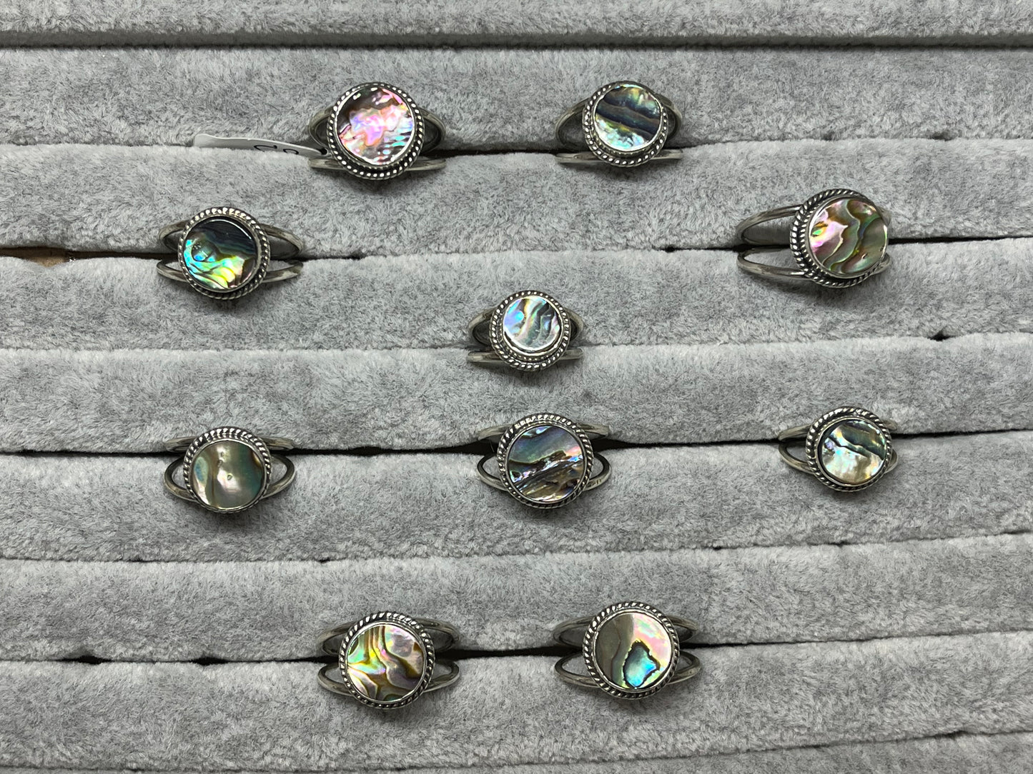 Abalone Sterling Silver Rings