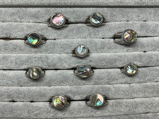 Abalone Sterling Silver Rings