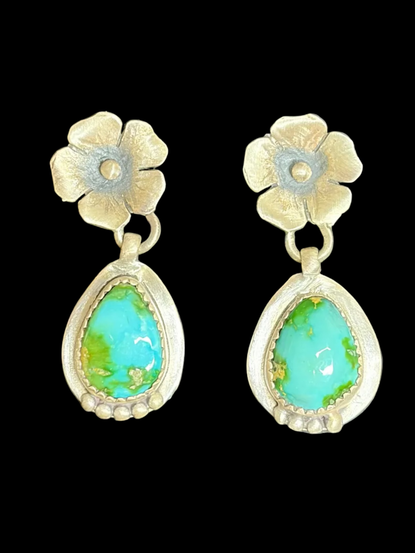 Sonoran Turquoise Floral Earrings