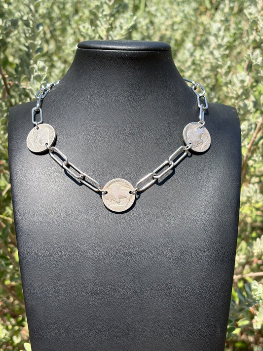 Desert Steel Buffalo Stampede Choker