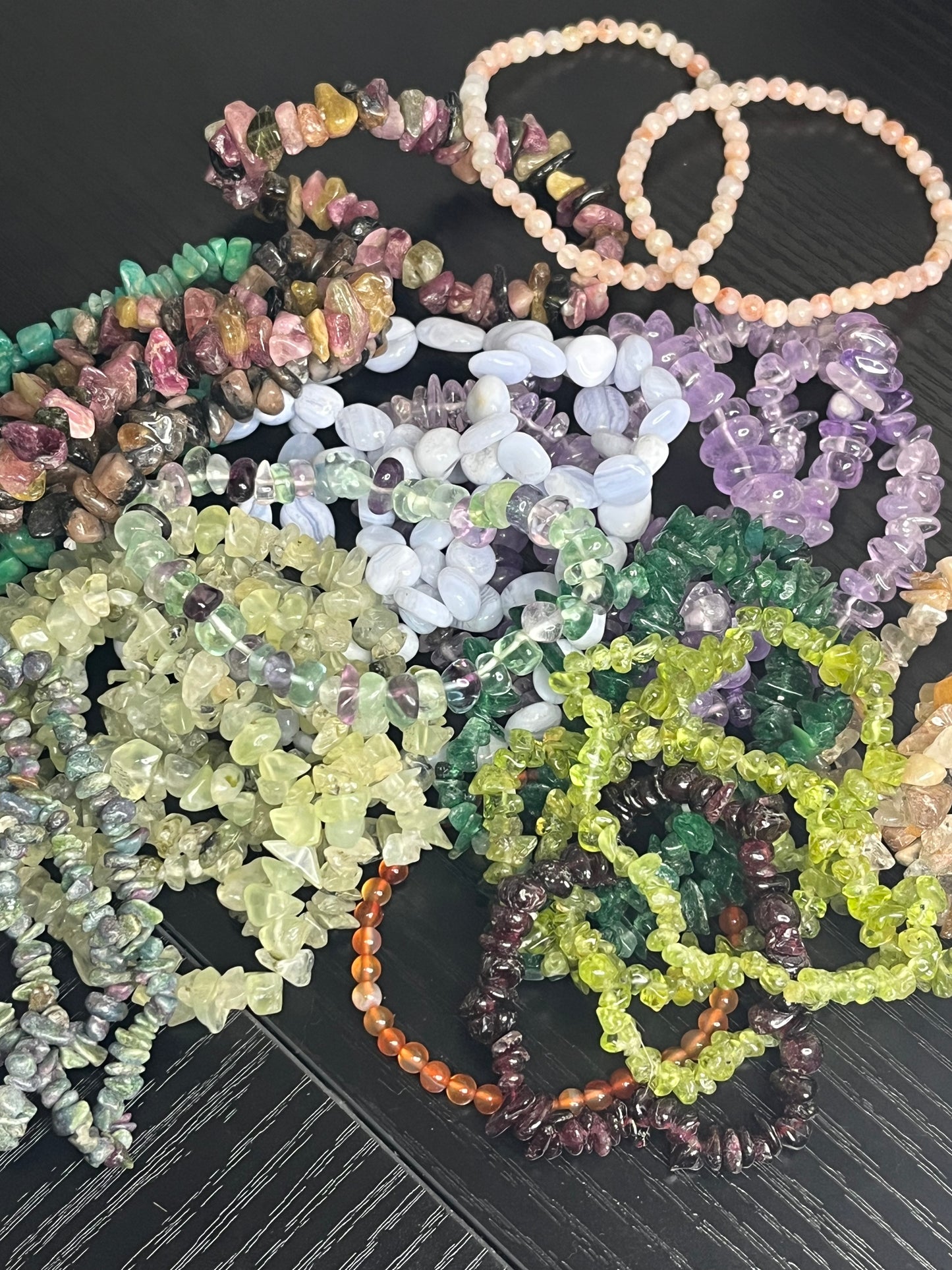 Natural Gemstone Stretch Bracelets