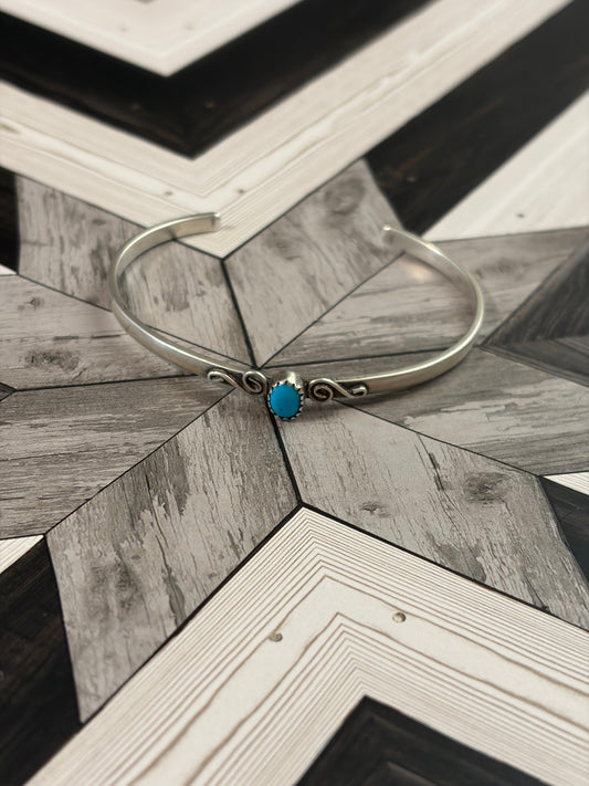 Native - Running Bear - Sleeping Beauty Turquoise Cuff
