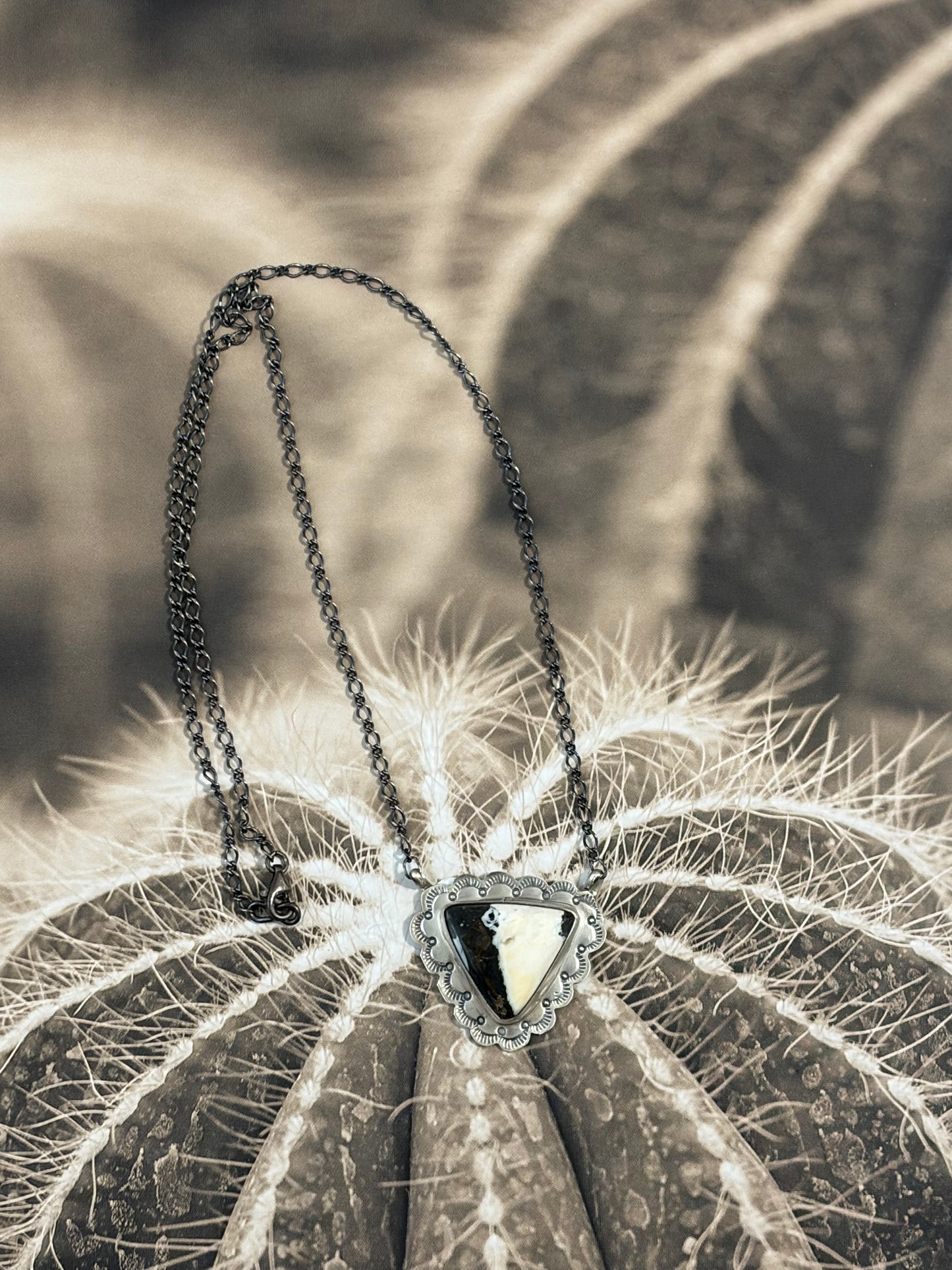 Navajo - Scott Skeets - White Buffalo Necklace