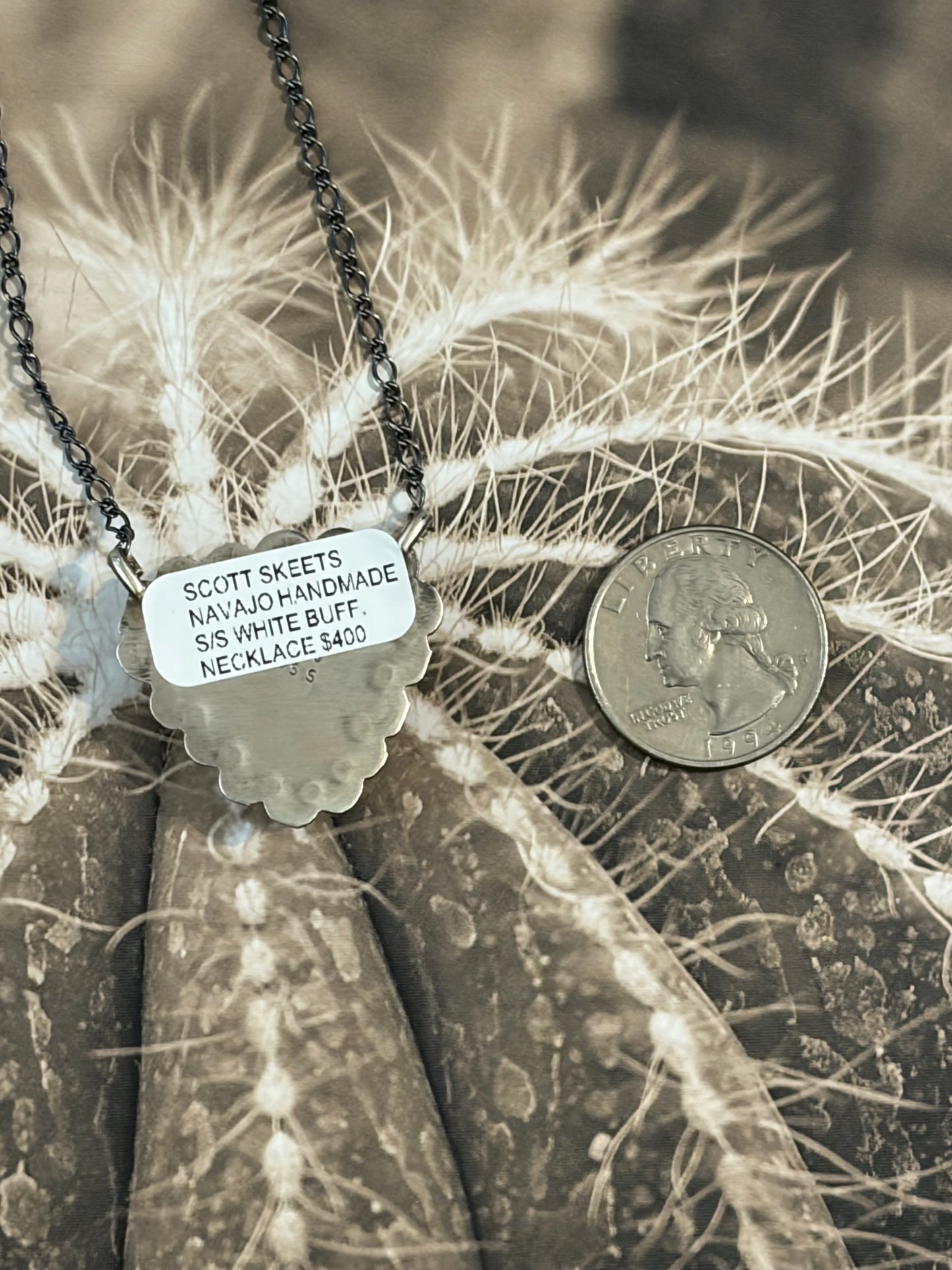 Navajo - Scott Skeets - White Buffalo Necklace