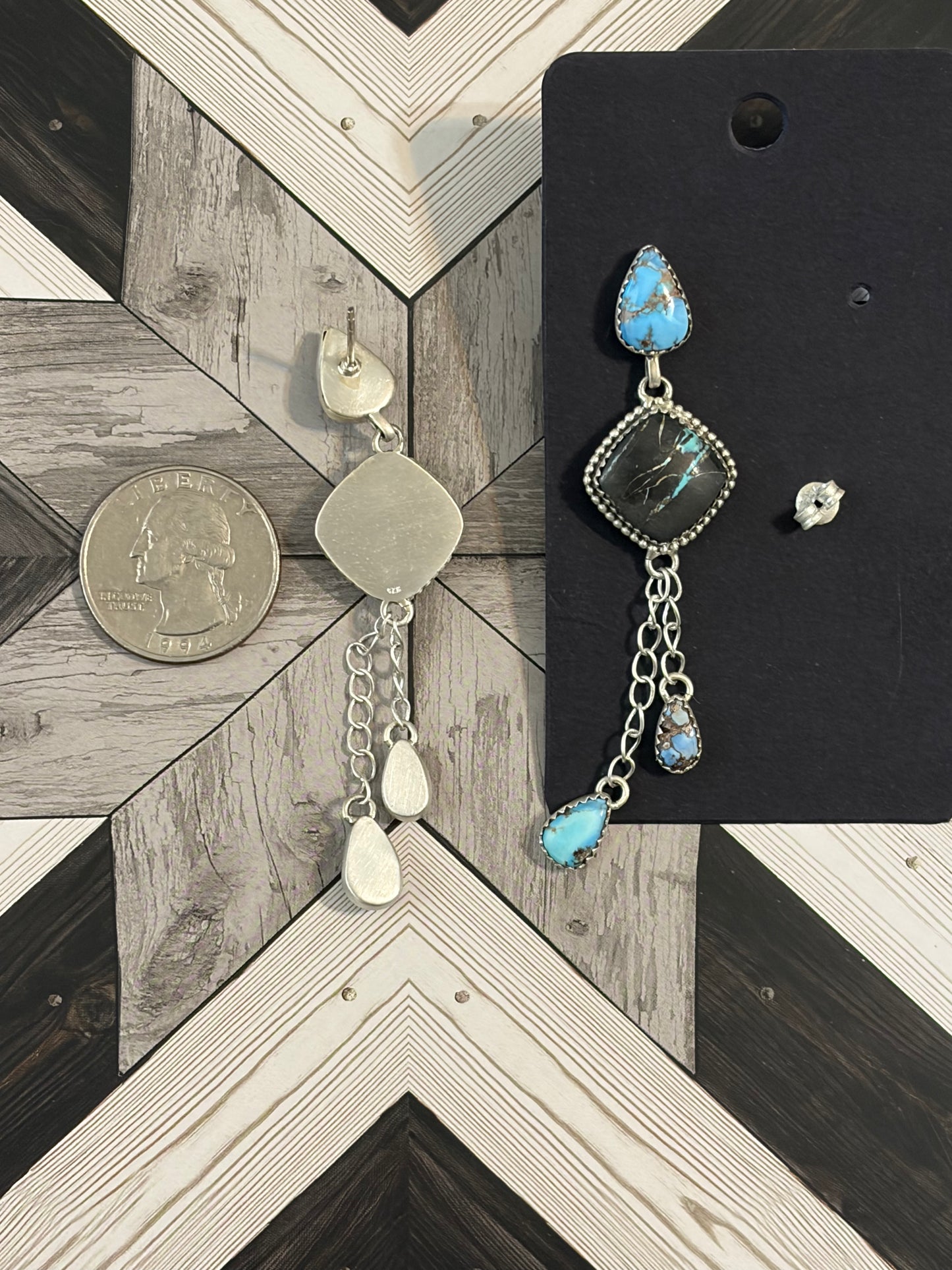 Black Jack & Golden Hills Statement Earrings