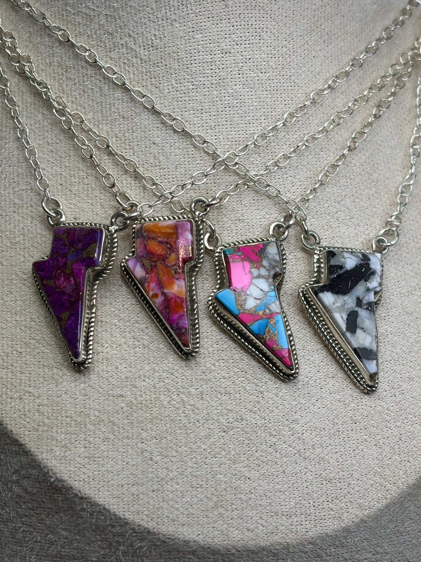 The Bolt Necklace - Sterling Silver