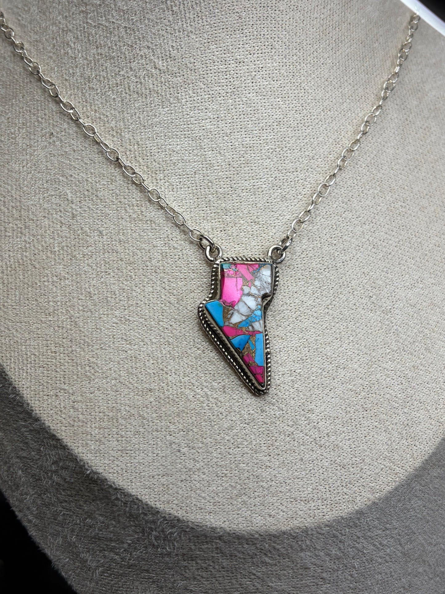 The Bolt Necklace - Sterling Silver