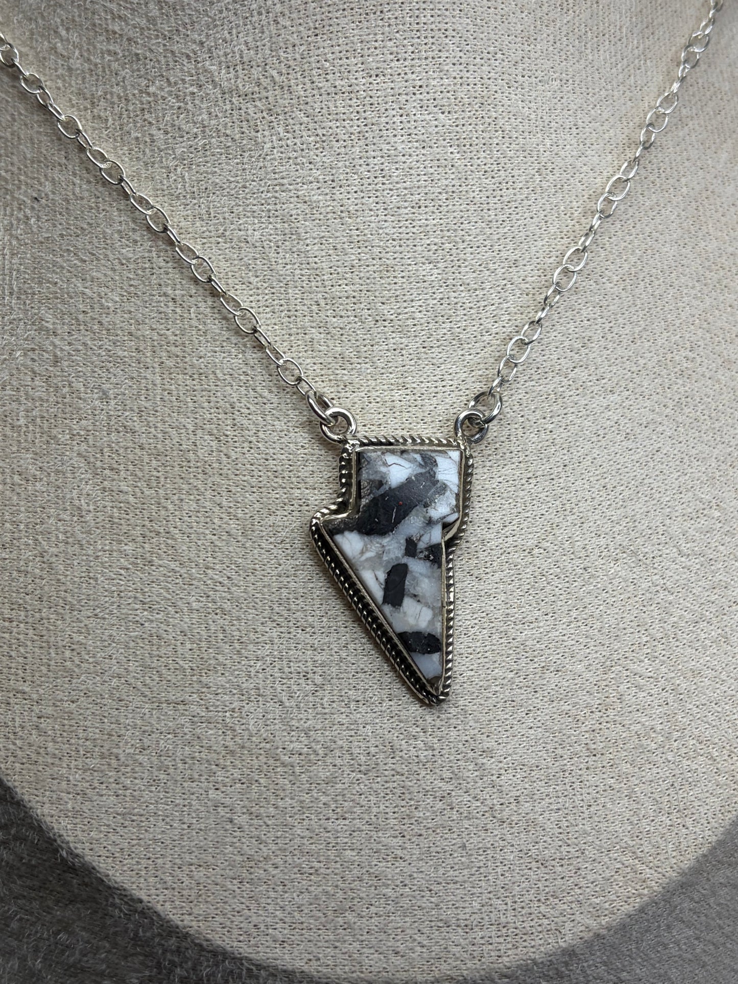 The Bolt Necklace - Sterling Silver
