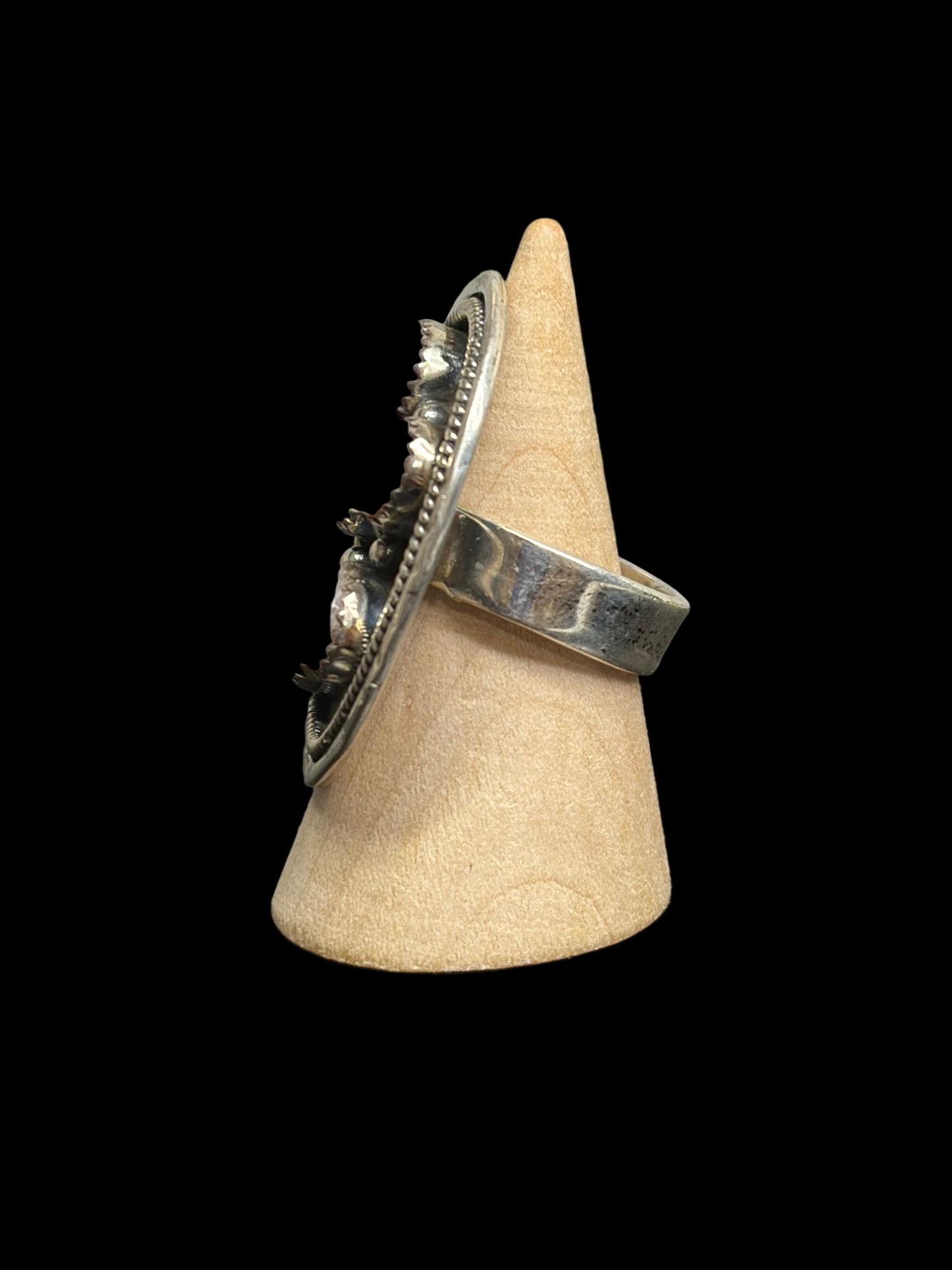 Handmade Natural Pink Opal Ring - Adjustable