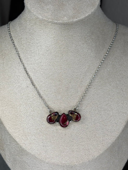 Rose Dahlia Necklace
