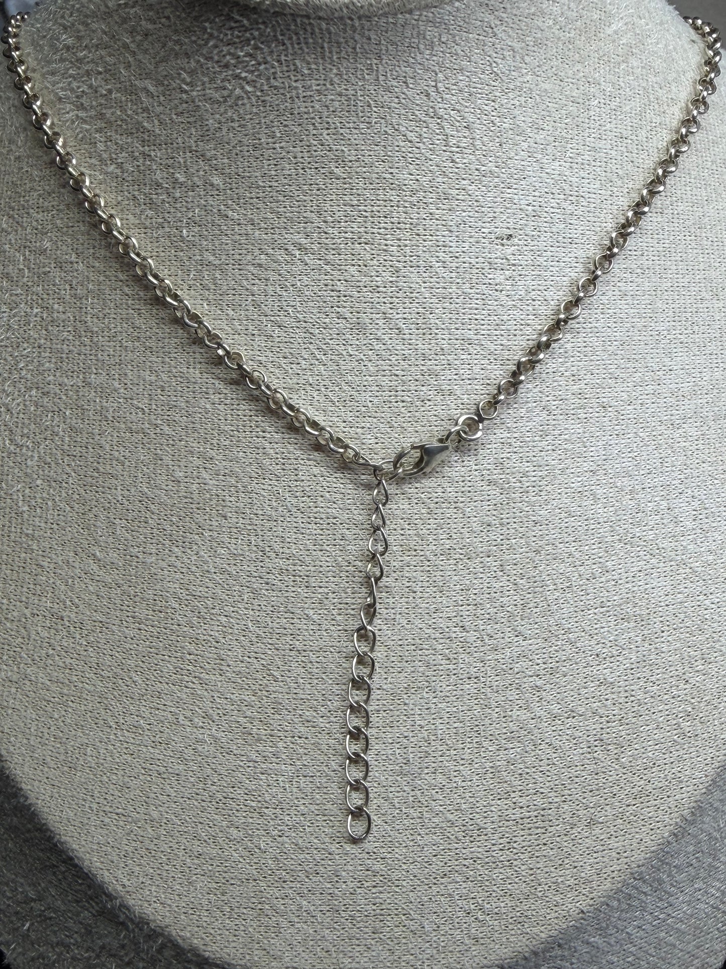 Pink Dahlia Heart Necklace