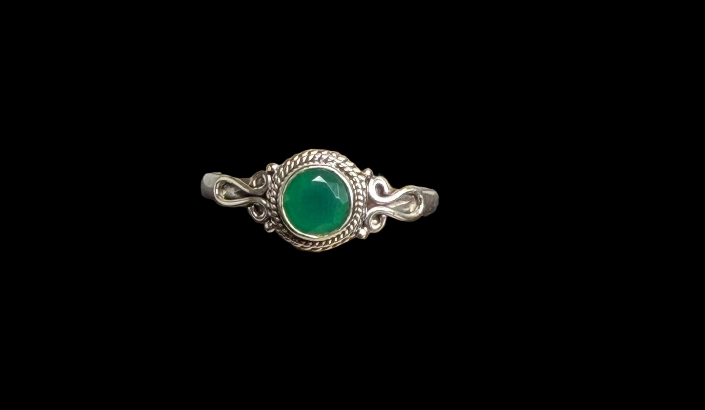 Dainty Gemstone Rings - size 11
