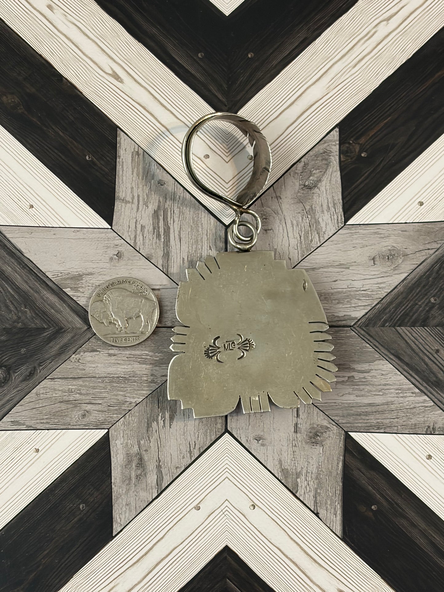 Stunning Vintage Sunset Spiny Oyster Statement Pendant