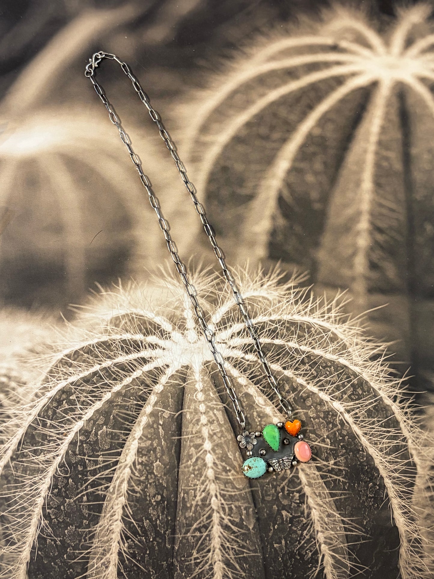 Handcrafted Multi-Stone Garden Necklace