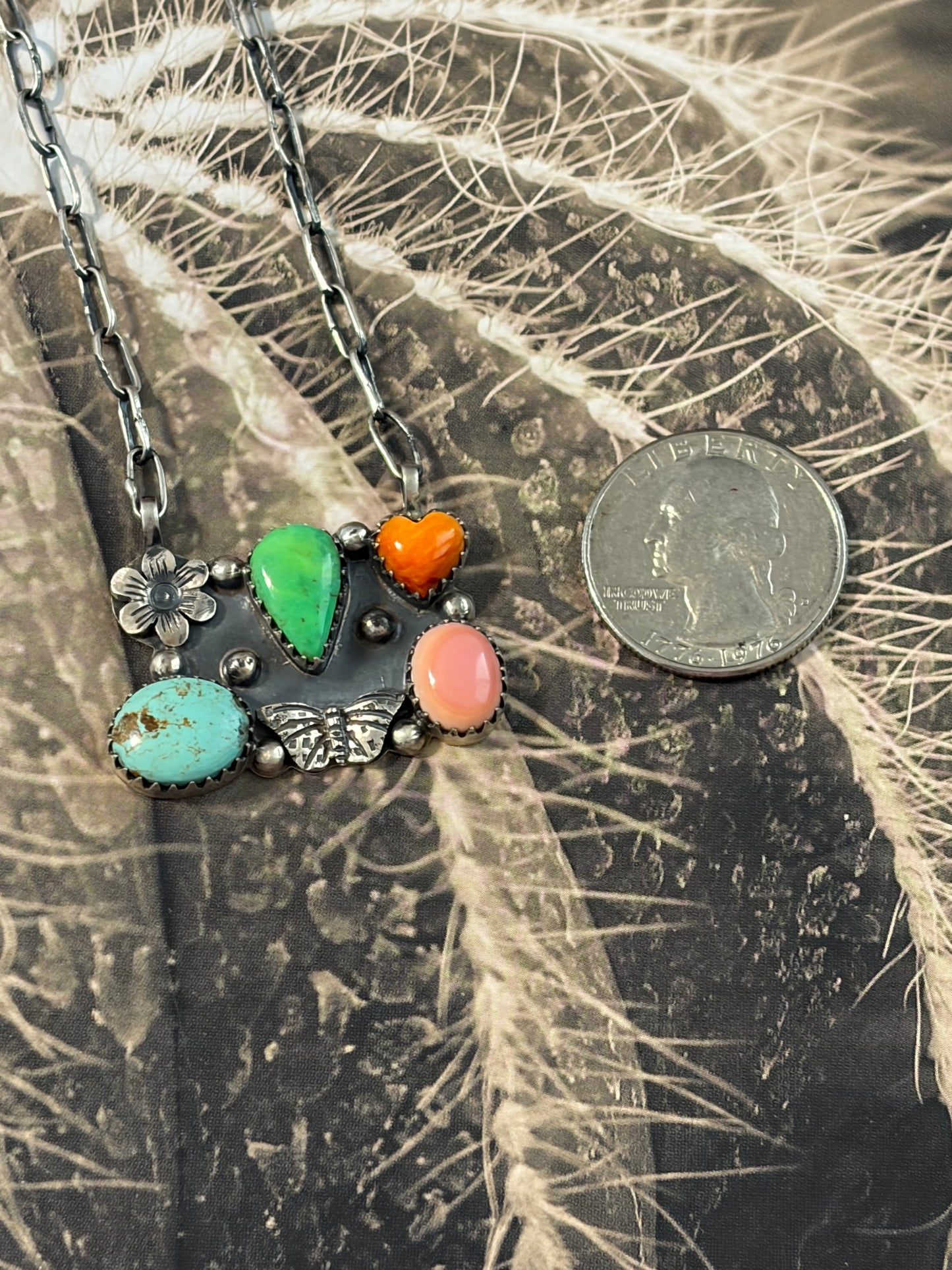 Handcrafted Multi-Stone Garden Necklace