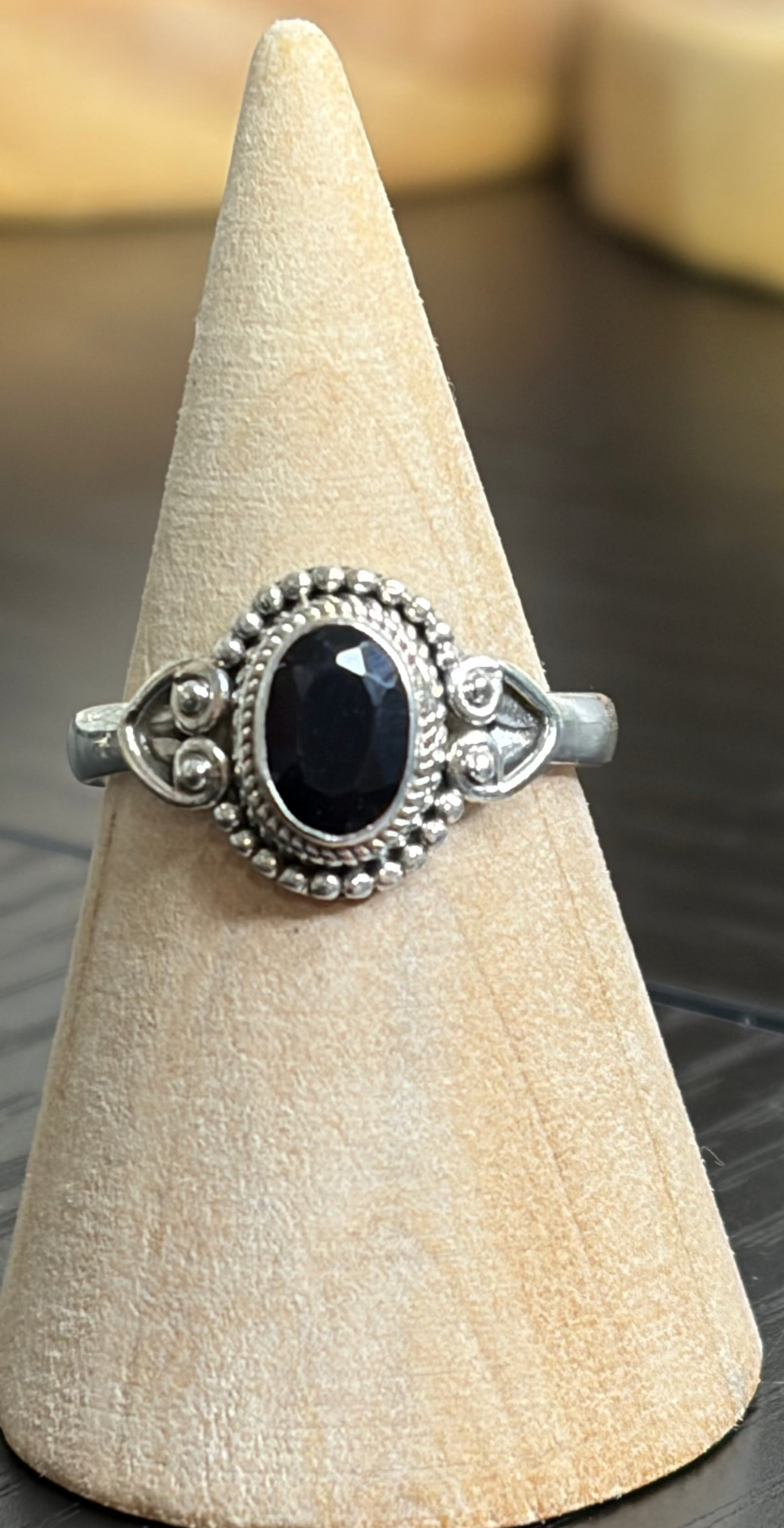 Black Onyx Sterling Silver Rings
