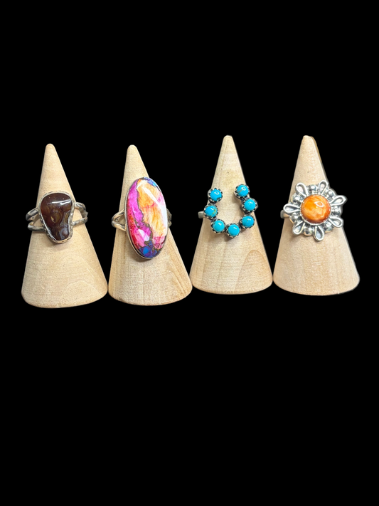 Size 8 Sterling Silver Rings