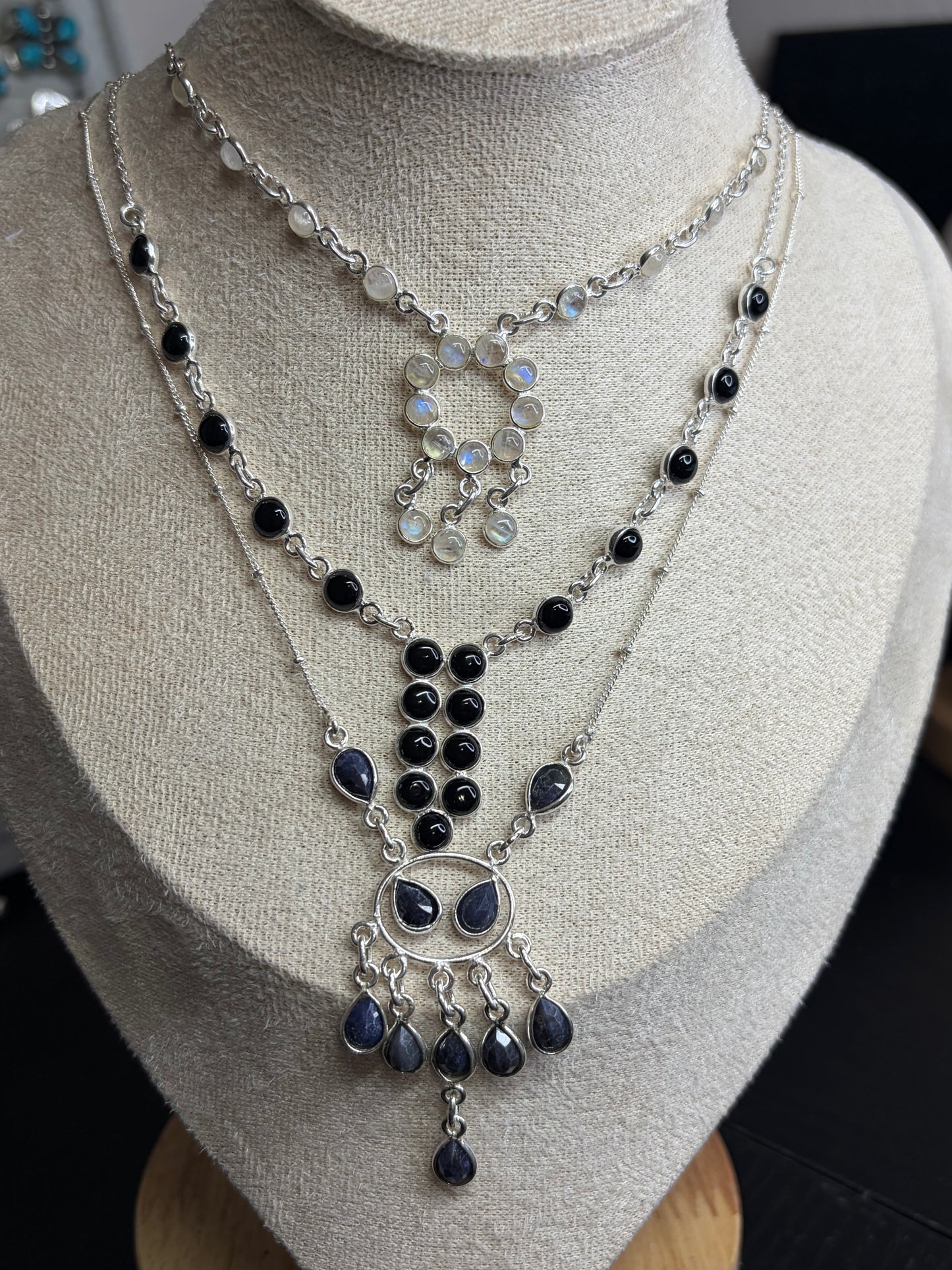 Whimsical Gemstone Sterling Silver Necklaces