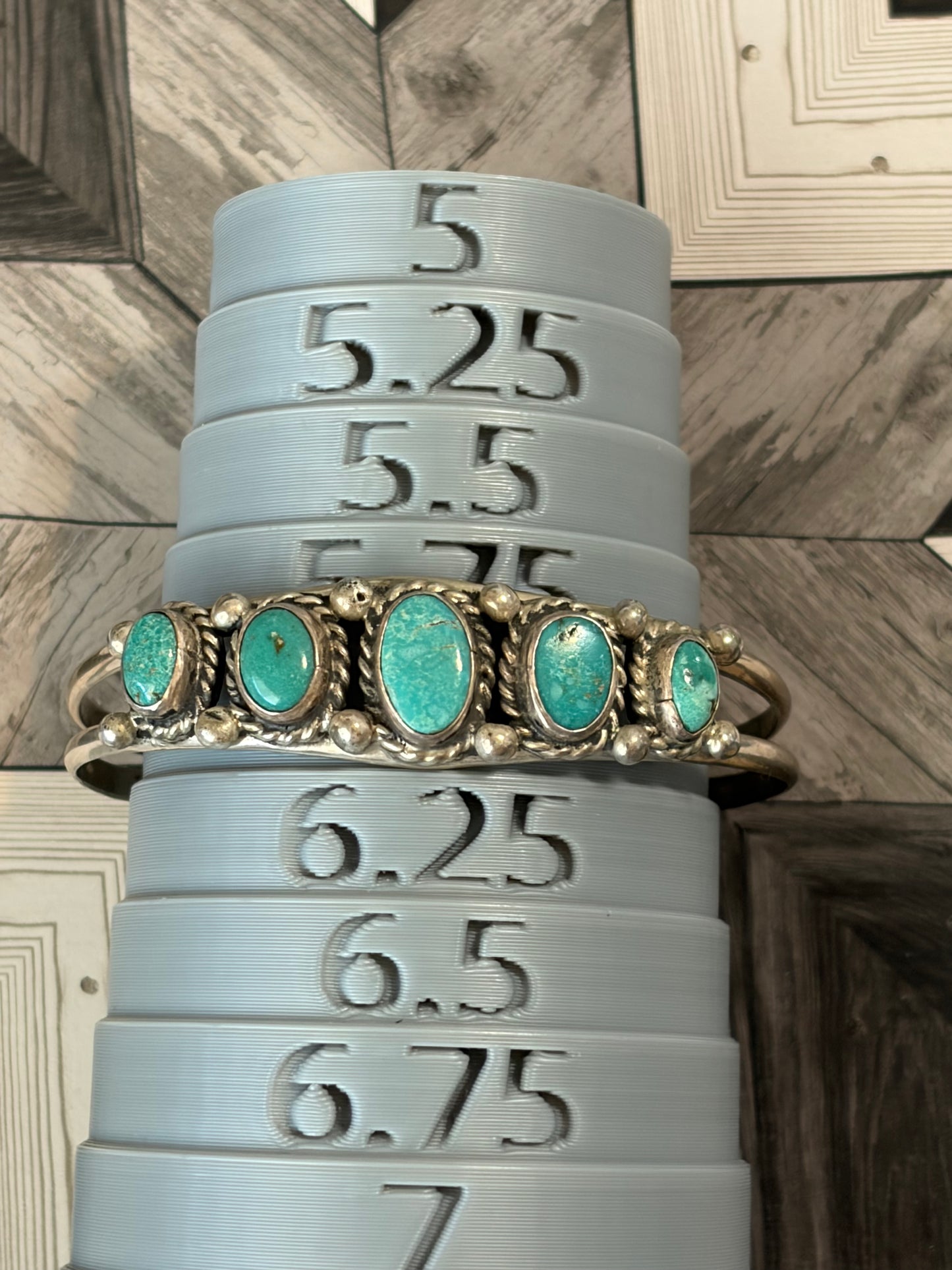 VTG - Native American - Turquoise Cuff Bracelet