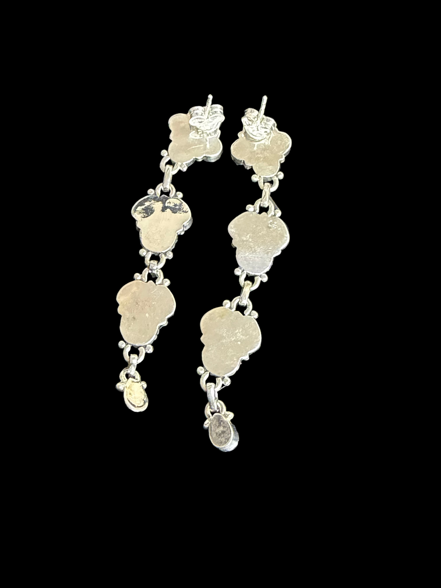 Kingman Turquoise Post Back Dangles