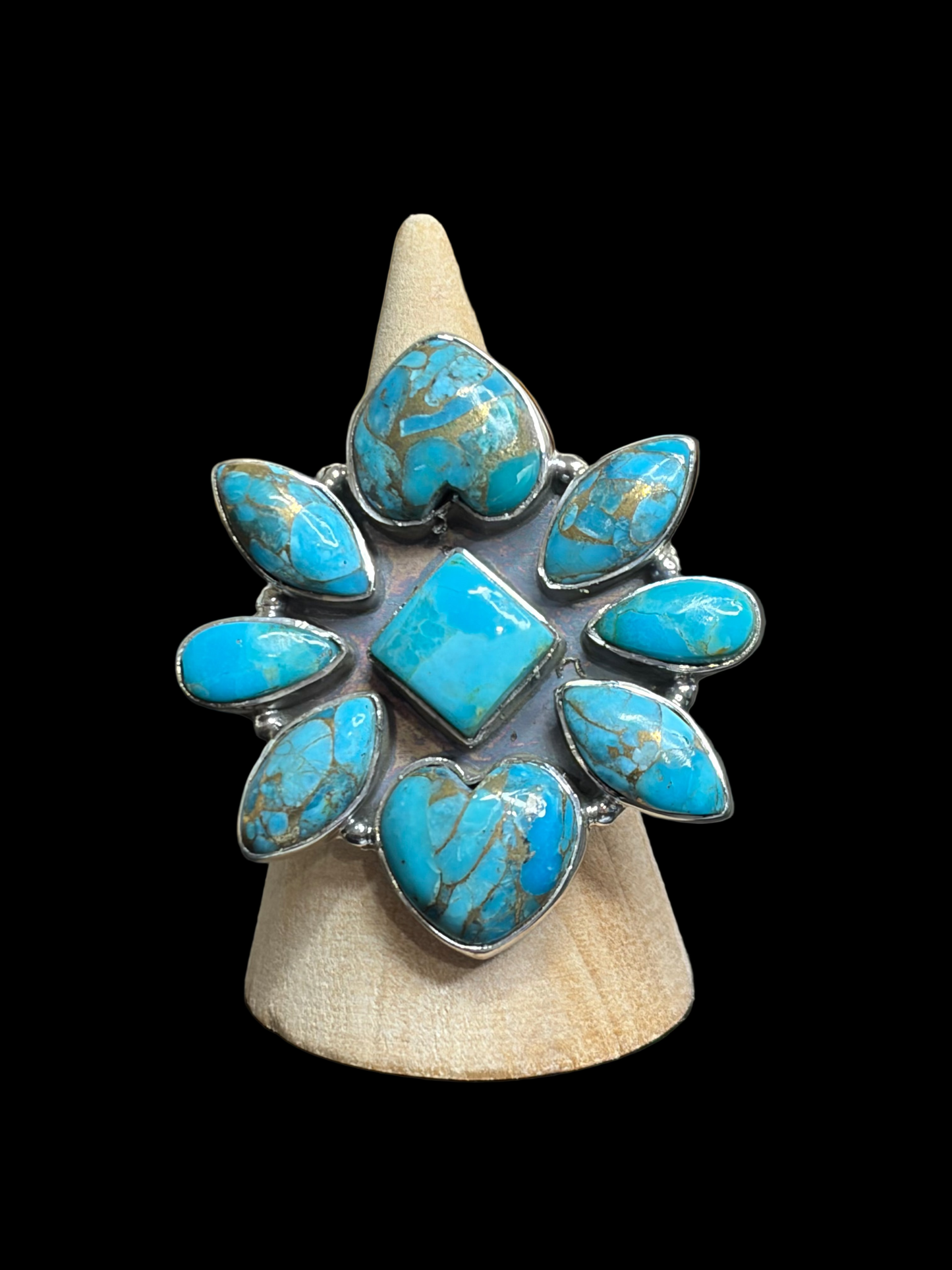 Dahlia Cluster Statement Rings - Adjustable