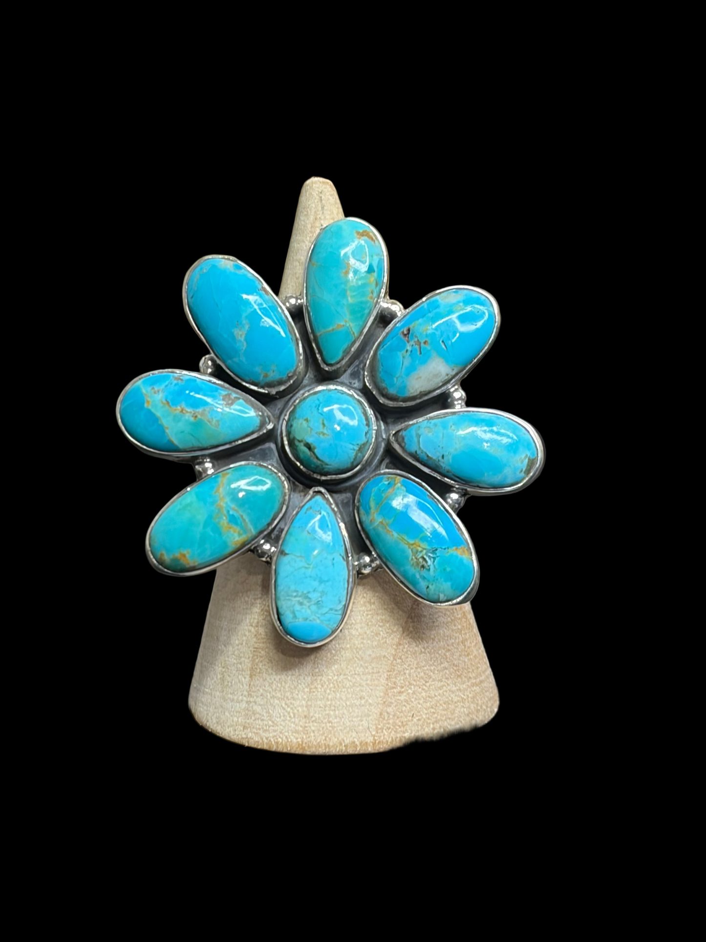 Dahlia Cluster Statement Rings - Adjustable