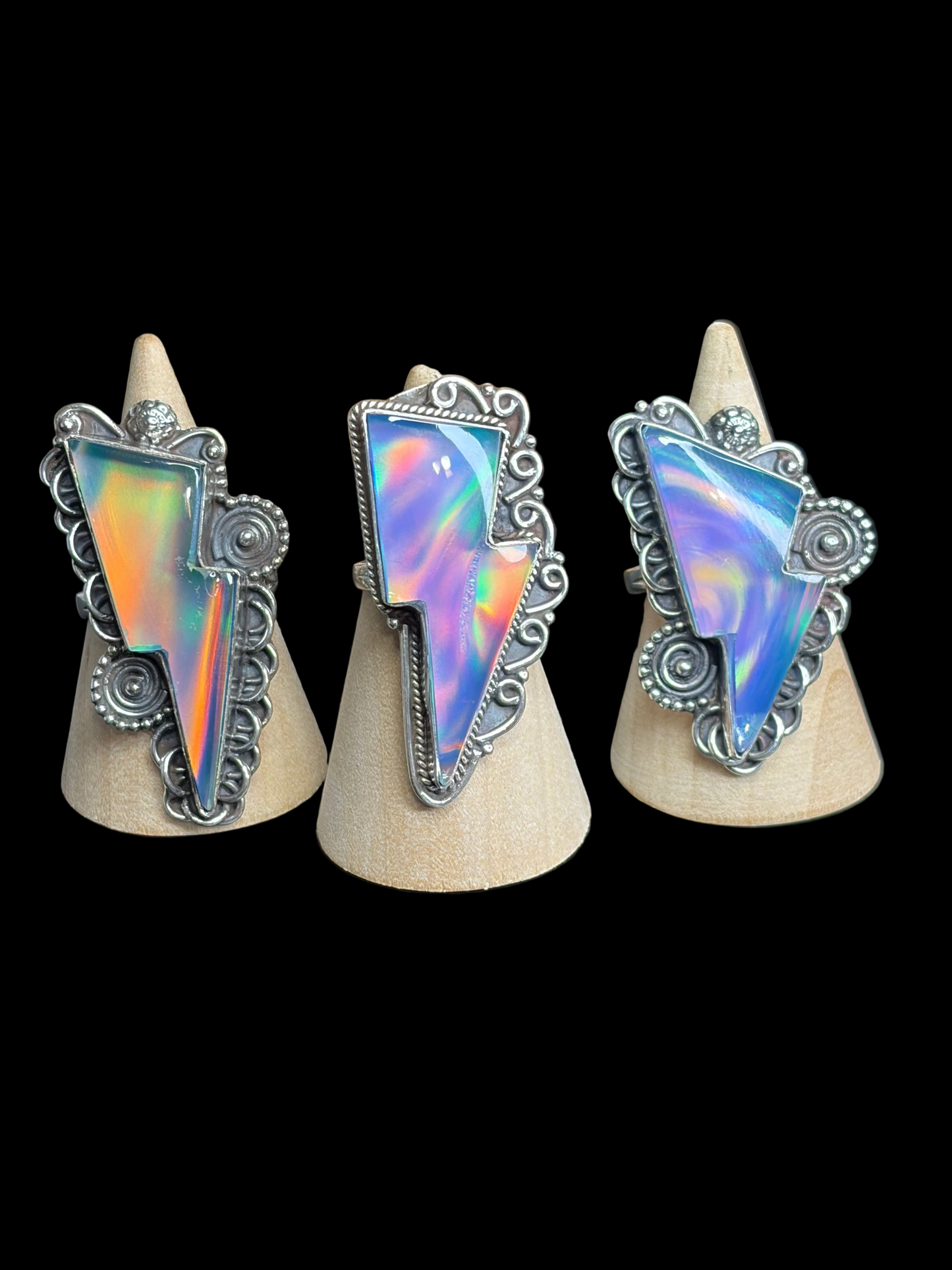 Aurora Bolt Rings