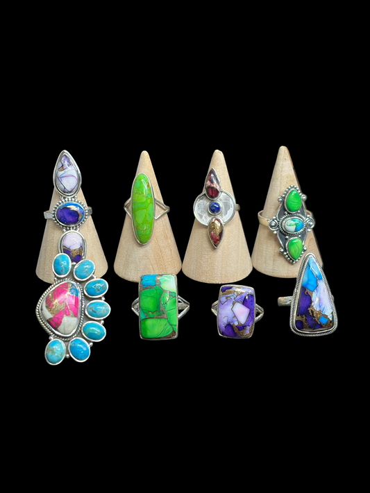 Dahlia Sterling Silver Rings